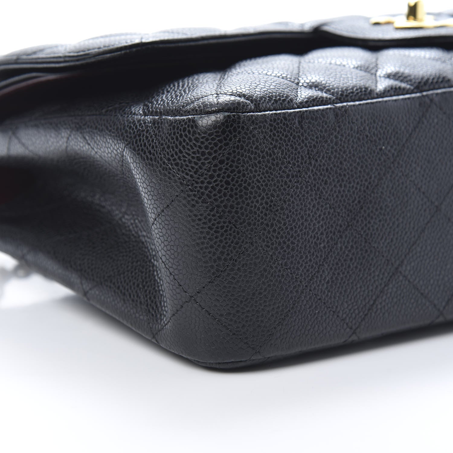 Chanel Caviar Quilted Jumbo Double Flap Black 9 of 10