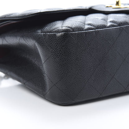 Chanel Caviar Quilted Jumbo Double Flap Black 9 of 10