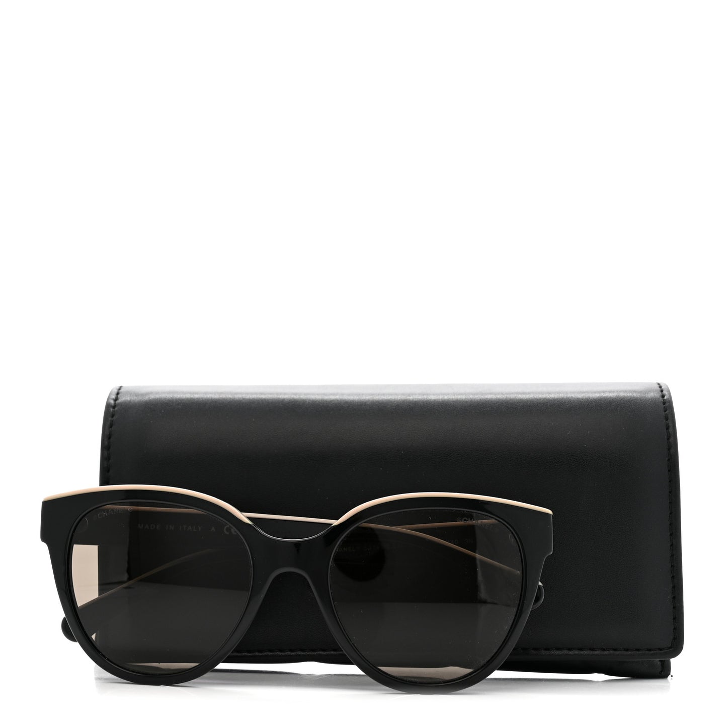 Acetate CC Butterfly Sunglasses 5414 Black Beige
