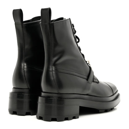 Hermes Glossed Calfskin Funk Ankle Boots 36 Black 4 of 8