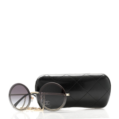Chanel Round Chain Sunglasses 4245 Gold 9 of 9