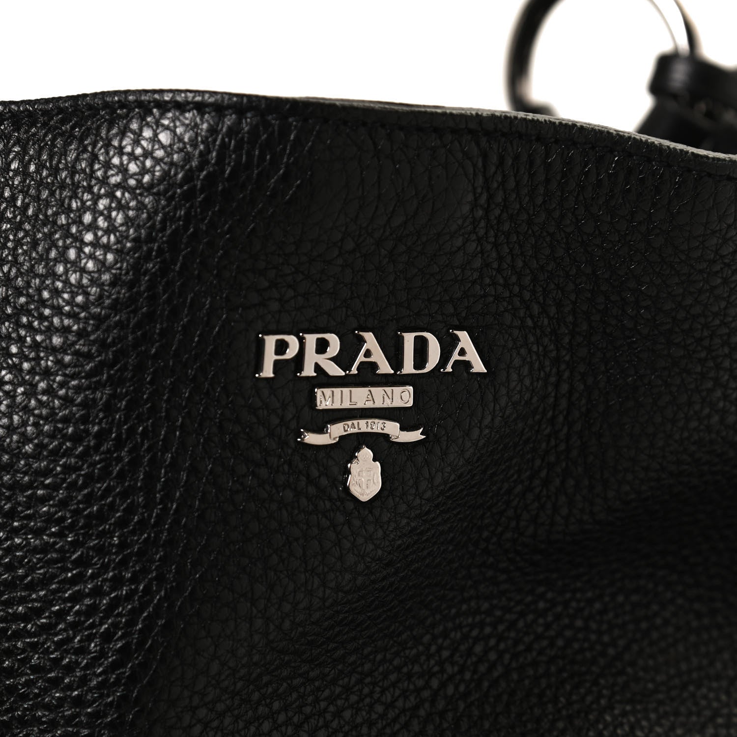 Prada Vitello Daino Tote Black 8 of 13