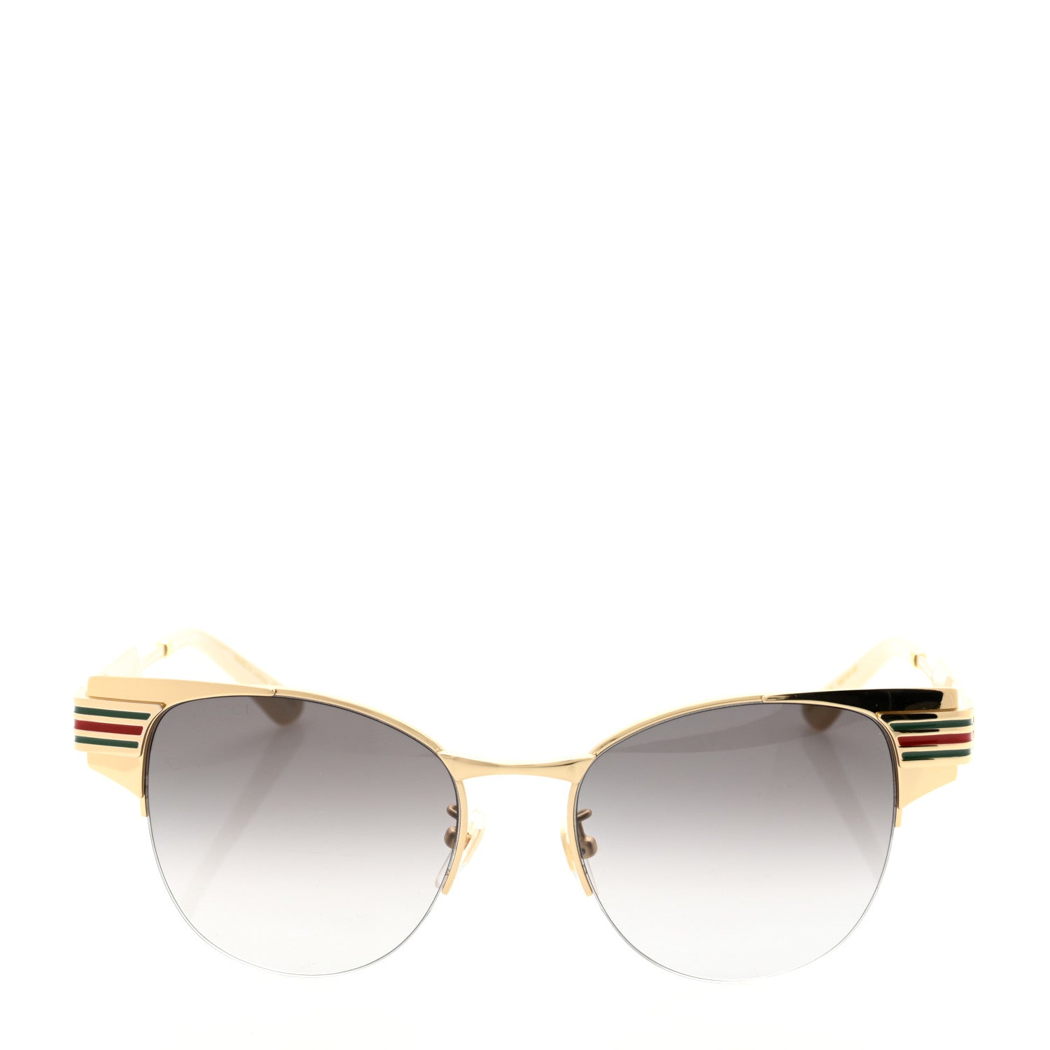 Gucci Cat Eye Web Sunglasses GG0521S Gold 1 of 8