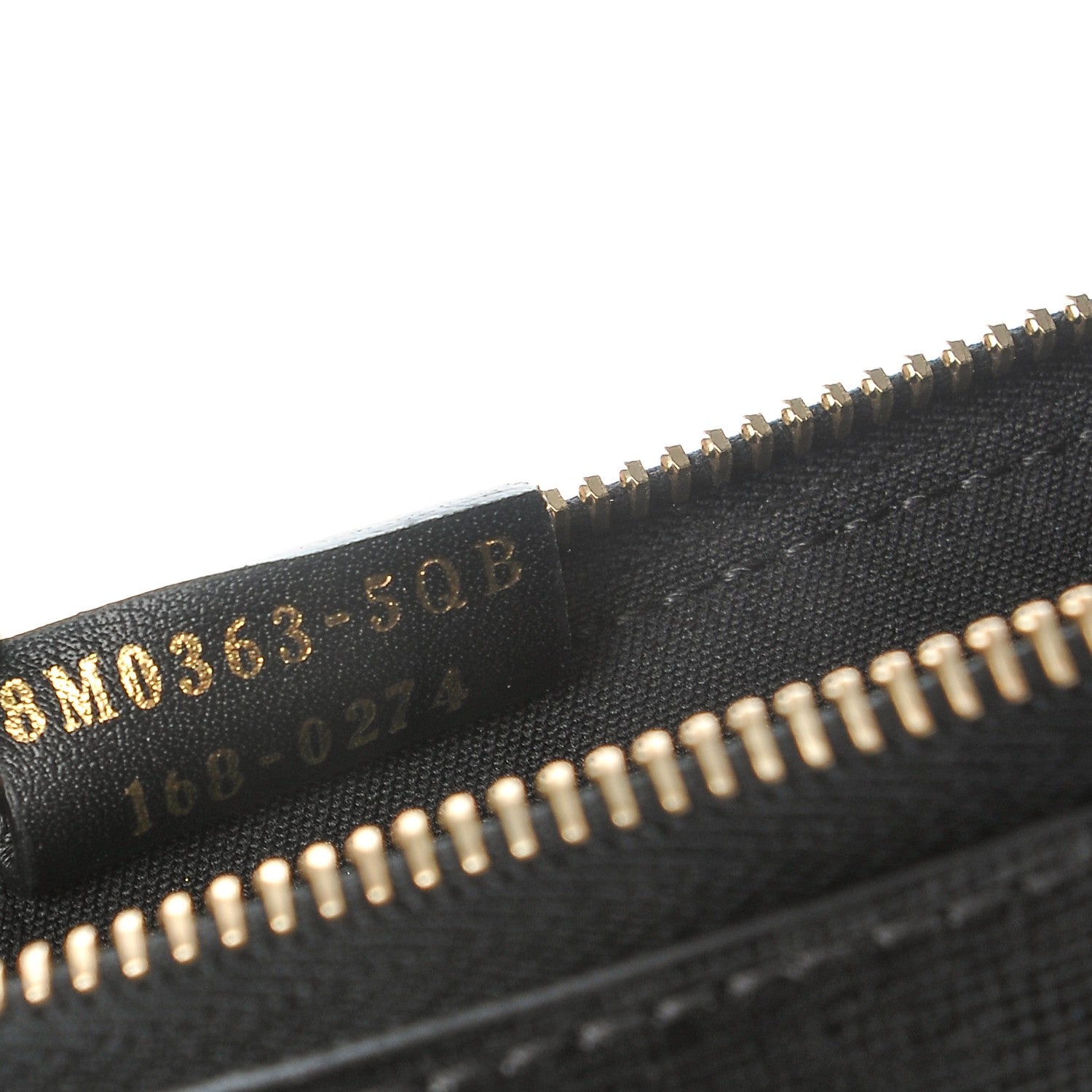 Fendi Vitello Elite Monster Eyes Studded Zip Around Pouch Black 7 of 8
