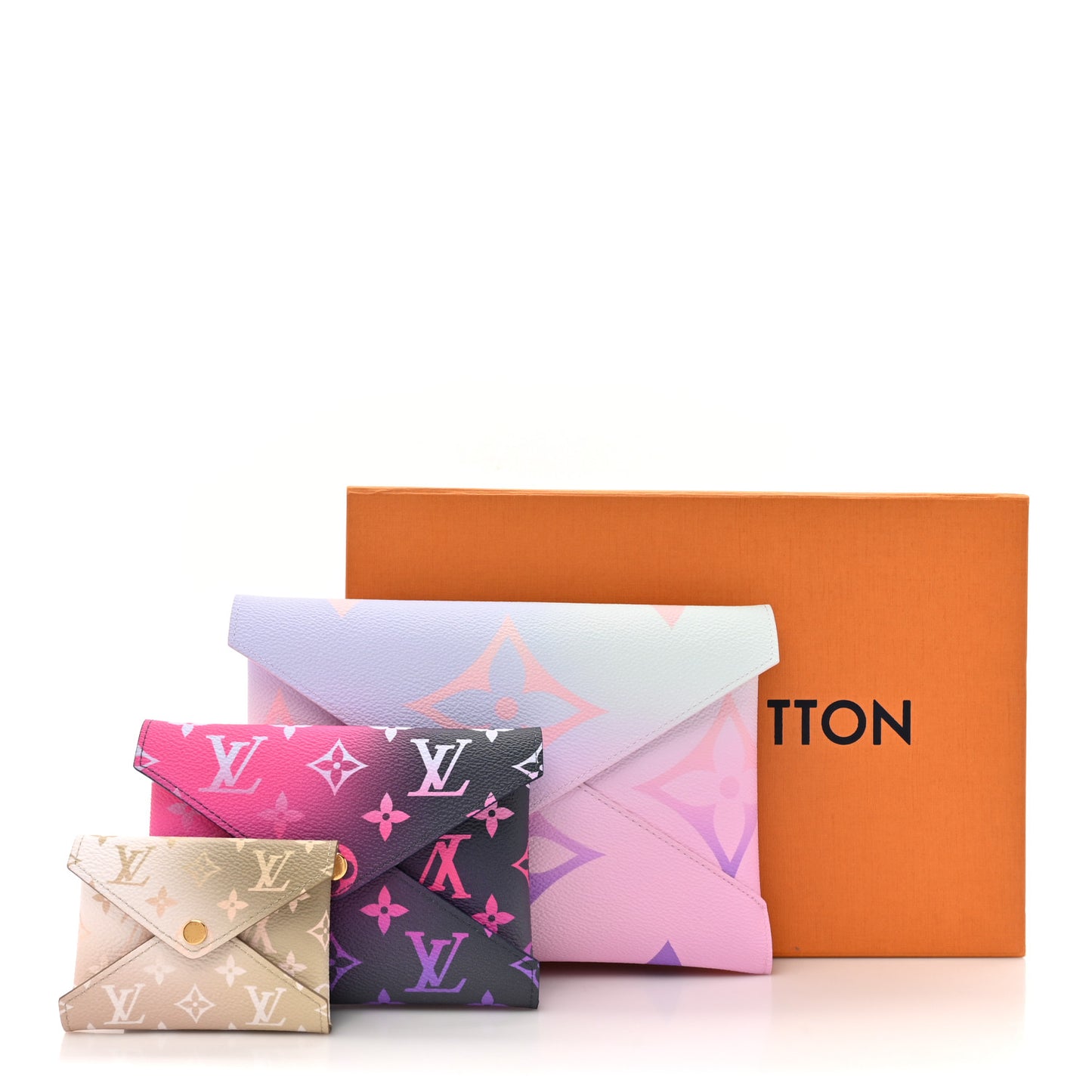 Monogram Giant Spring in the City Kirigami Pochette Set Sunrise Pastel Midnight Fuchsia Sunset Kaki