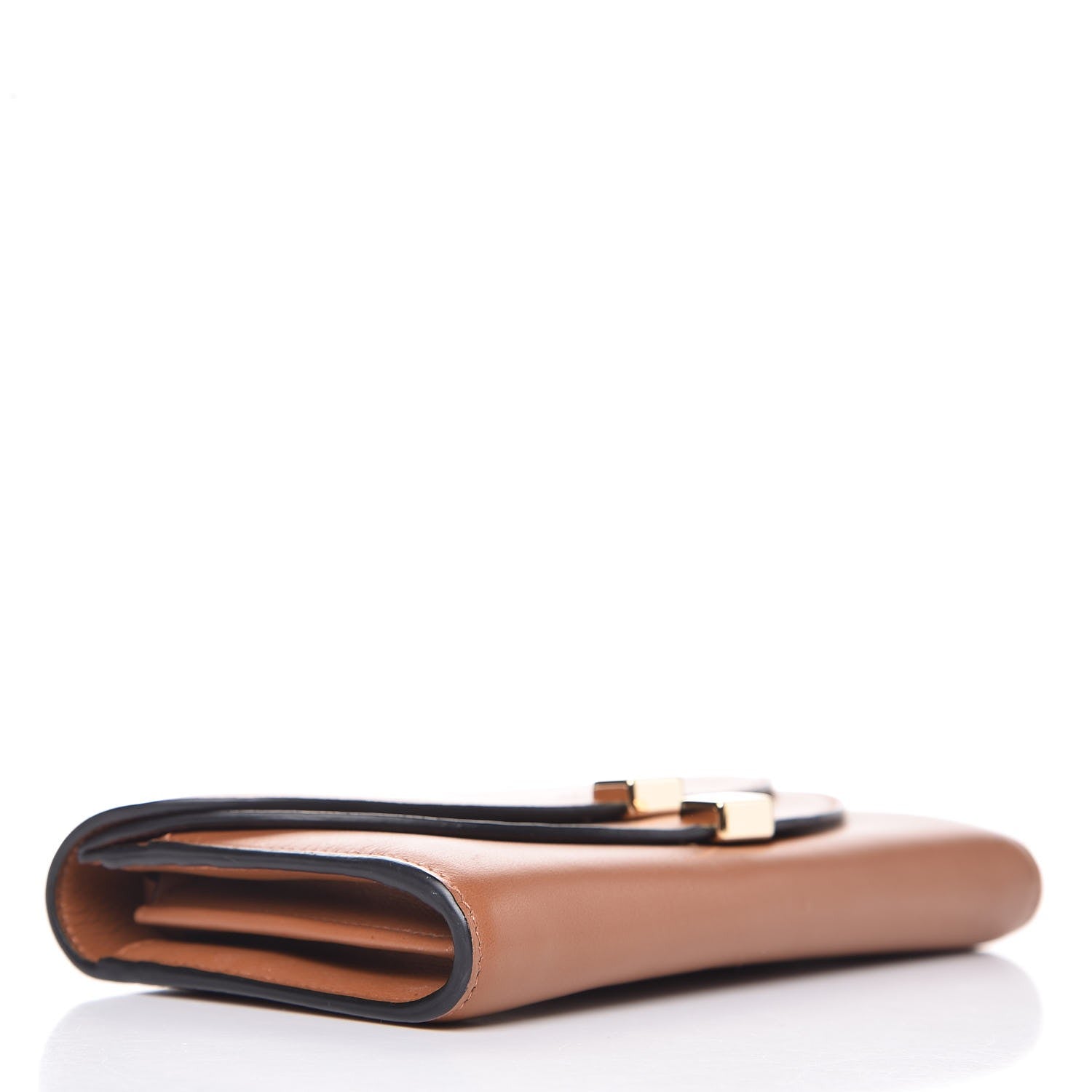 Chloe Calfskin Georgia Flap Wallet Caramel 4 of 7