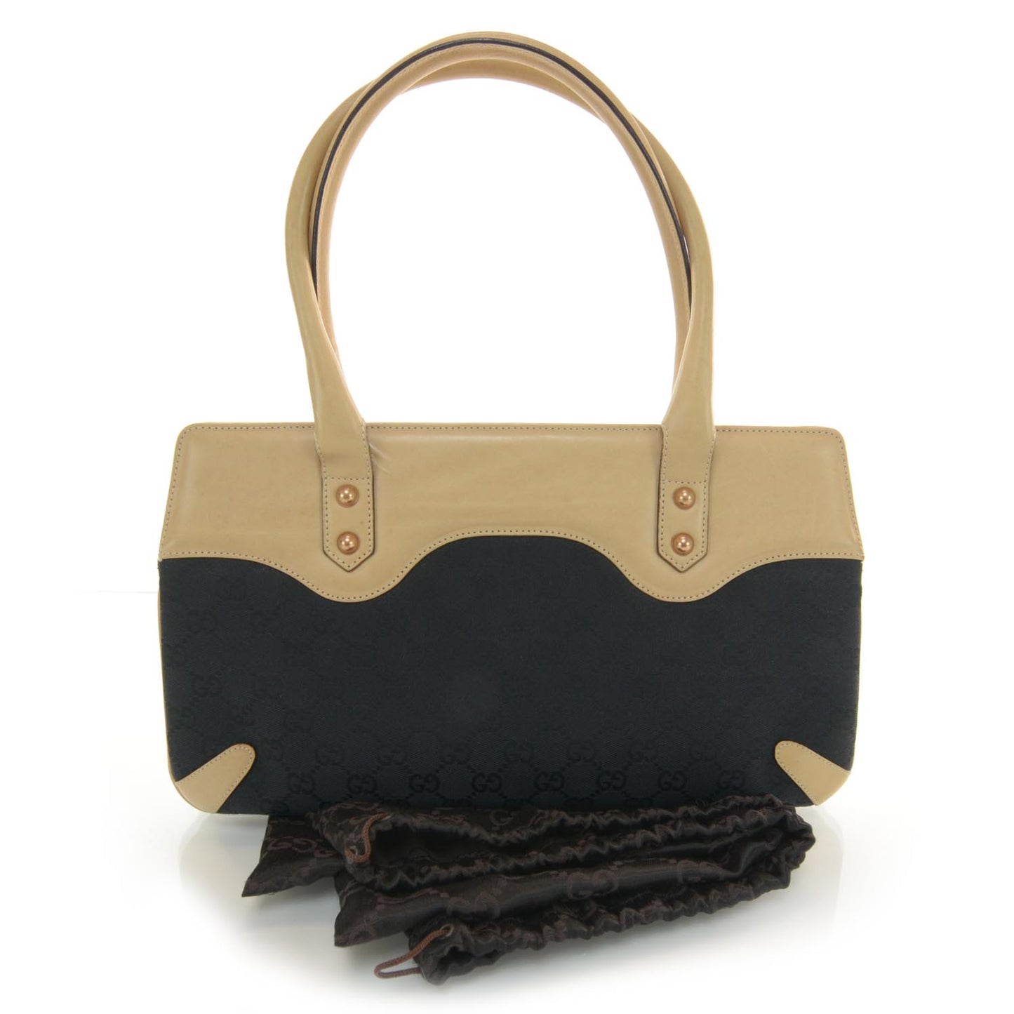 Monogram Horsebit Chain Shoulder Bag Black