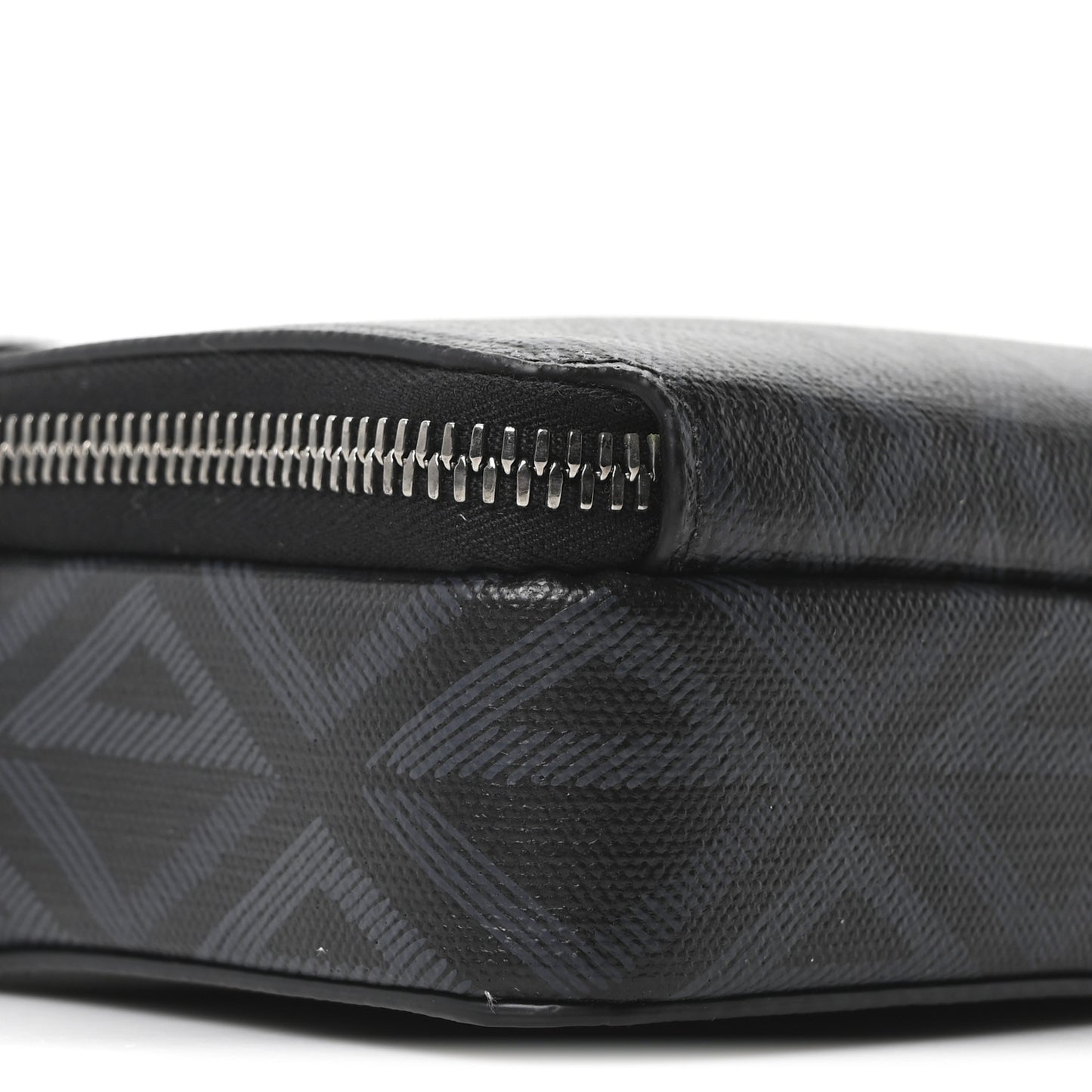 Coated Canvas CD Diamond Messenger Pouch Black