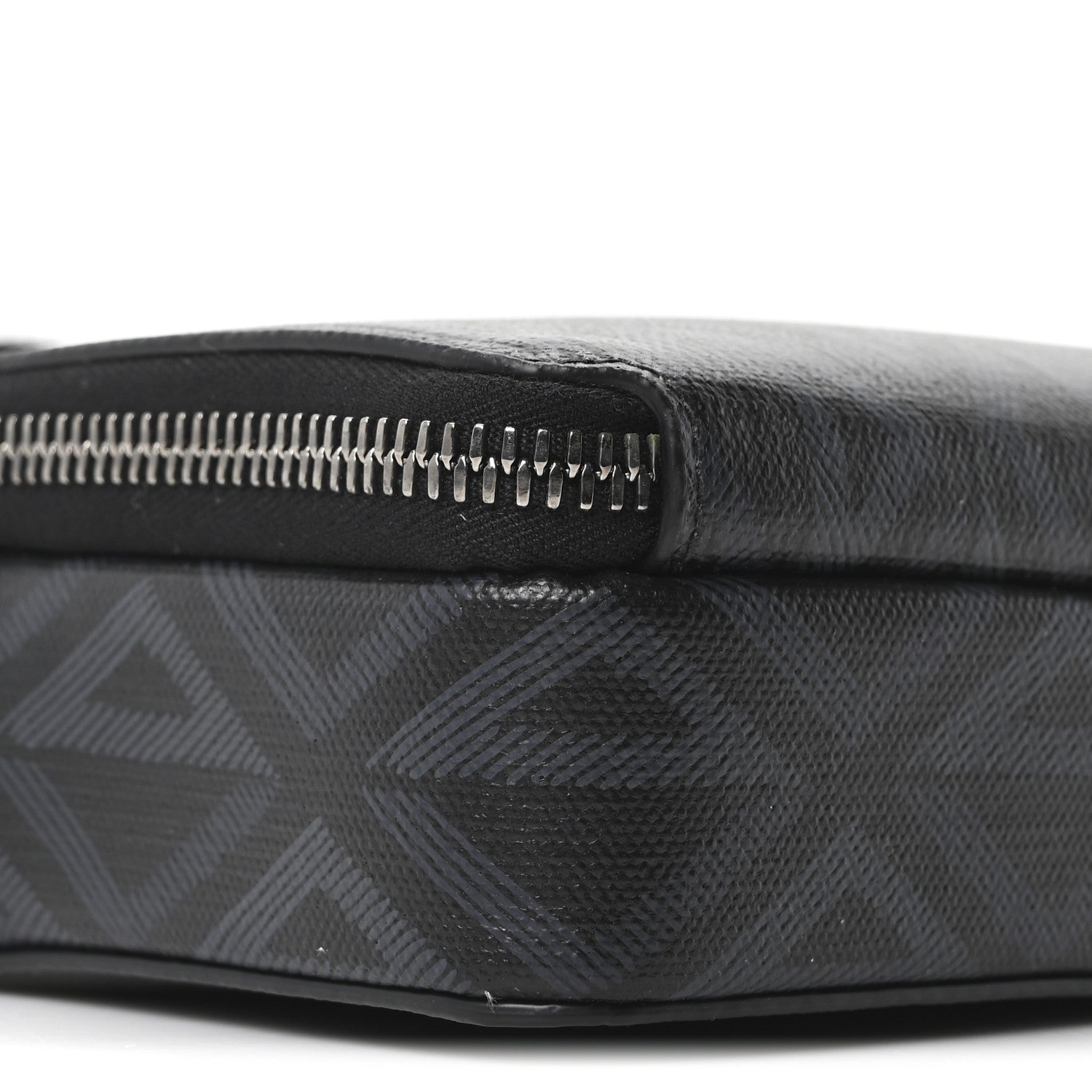 Christian Dior Coated Canvas CD Diamond Messenger Pouch Black 8 of 9