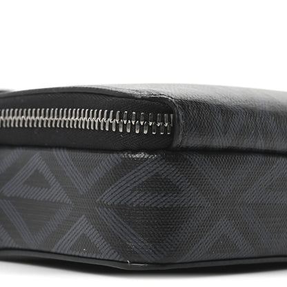 Christian Dior Coated Canvas CD Diamond Messenger Pouch Black 8 of 9