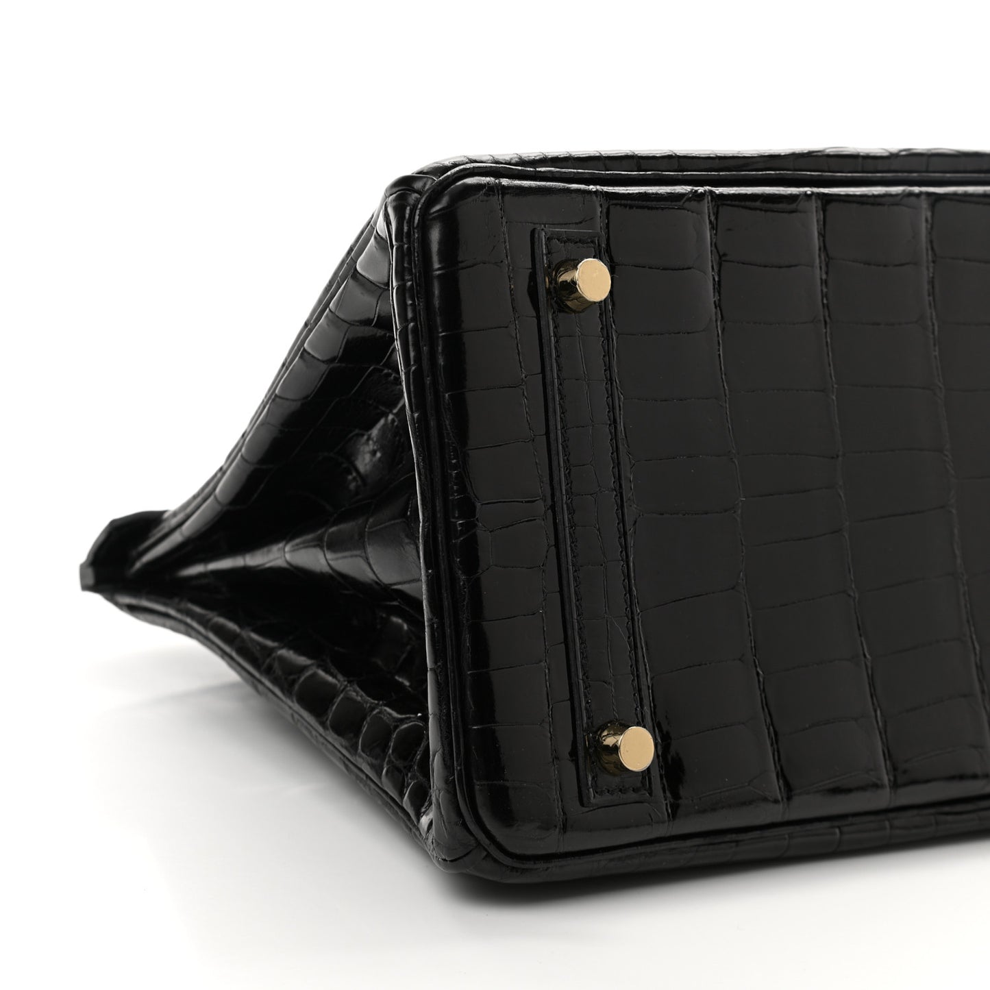 Shiny Niloticus Crocodile Birkin 30 Black