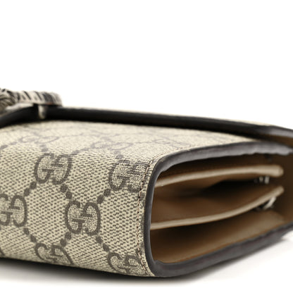 Gucci GG Supreme Monogram Mini Dionysus Chain Wallet Beige Taupe 10 of 10