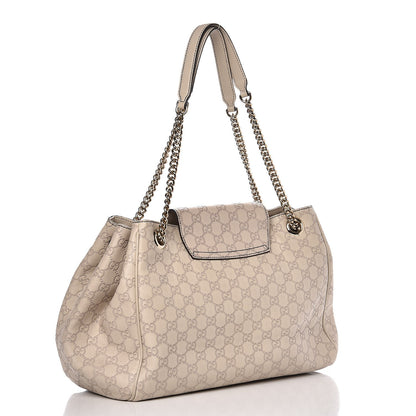 Gucci Guccissima Signature Medium Emily Shoulder Bag Mystic White 3 of 10