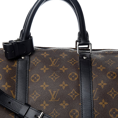 Louis Vuitton Monogram Macassar Keepall Bandouliere 55 9 of 9