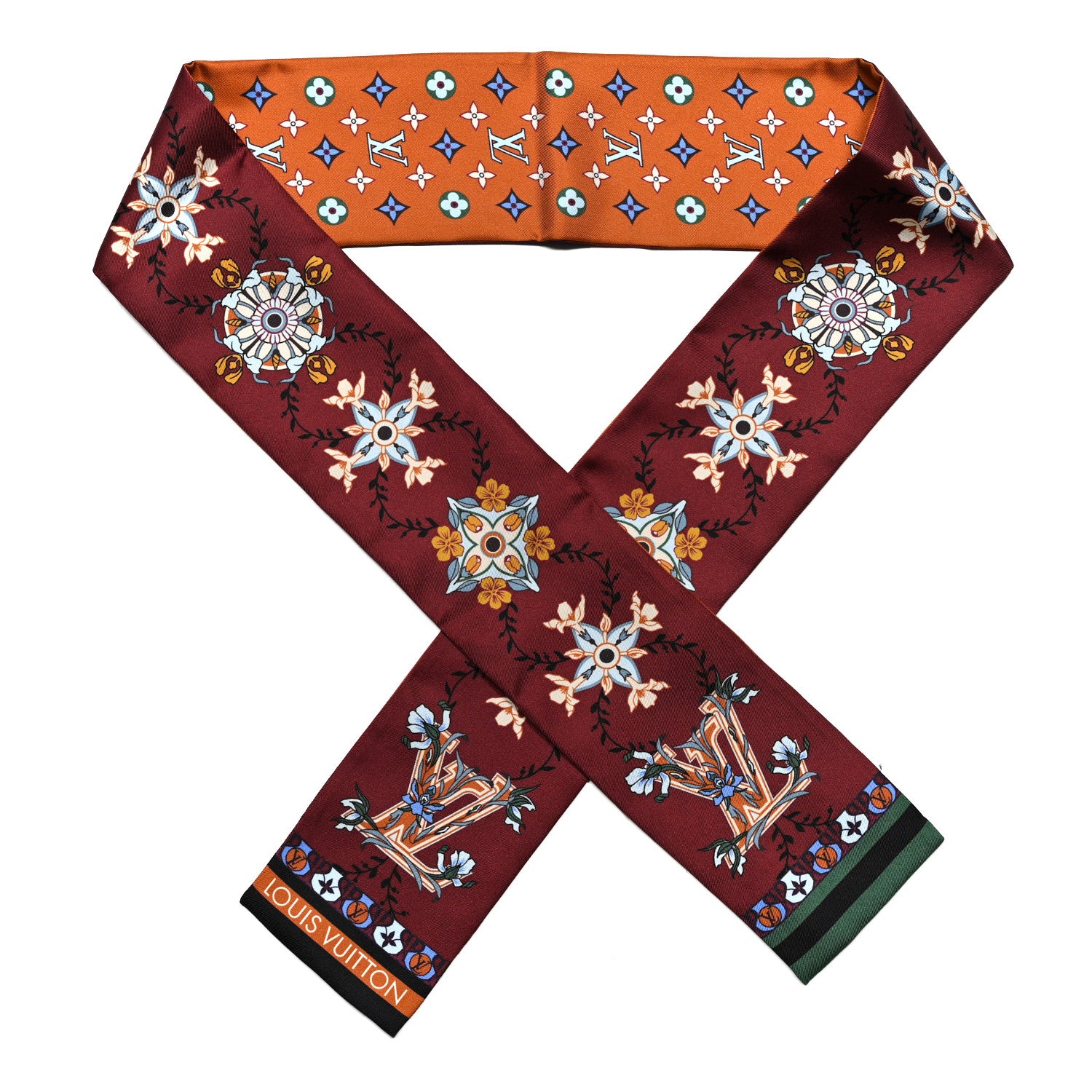 Louis Vuitton Silk Asnieres Bandeau Scarf 1 of 3