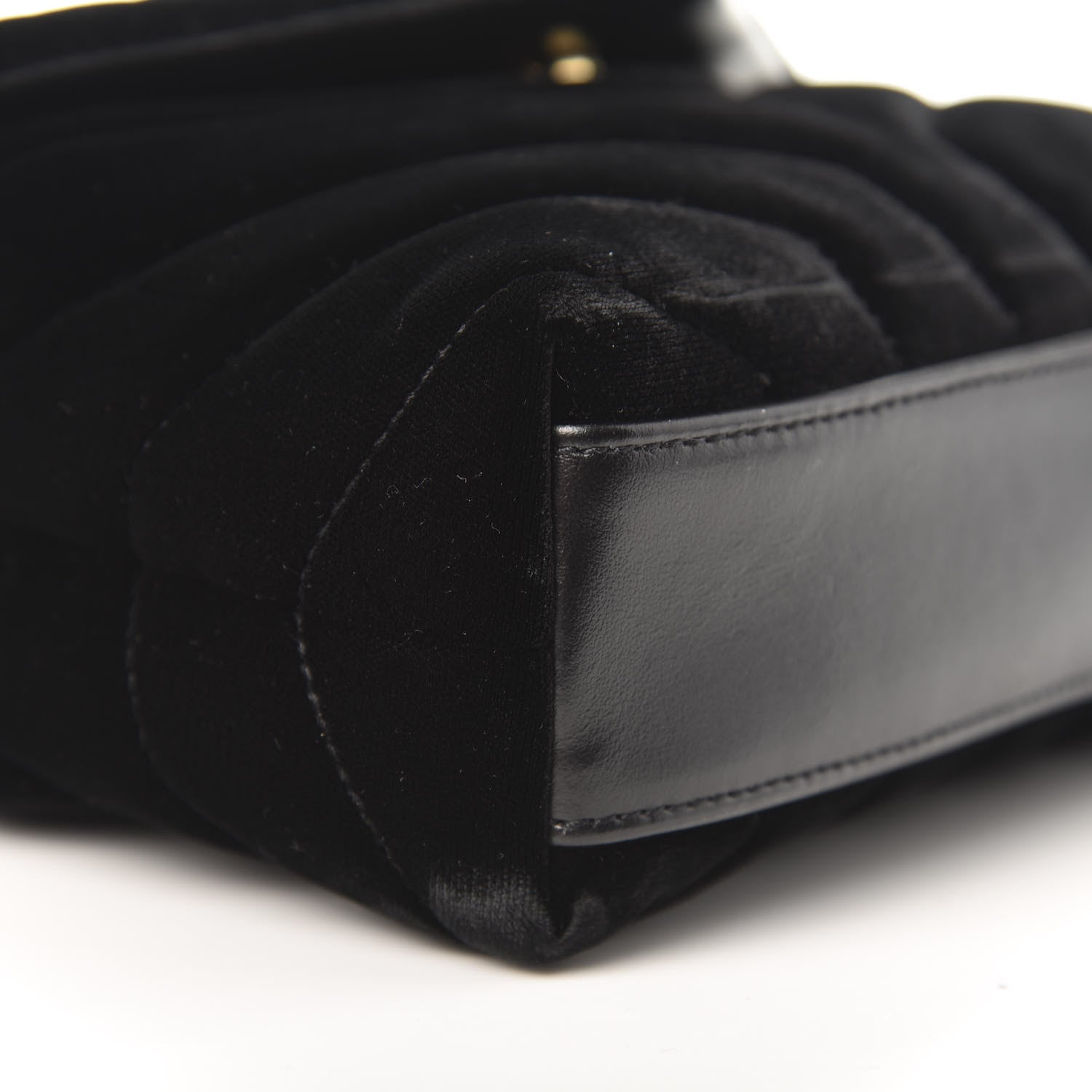 Saint Laurent Velvet Y Quilted Monogram Toy Loulou Chain Satchel French Black 8 of 10