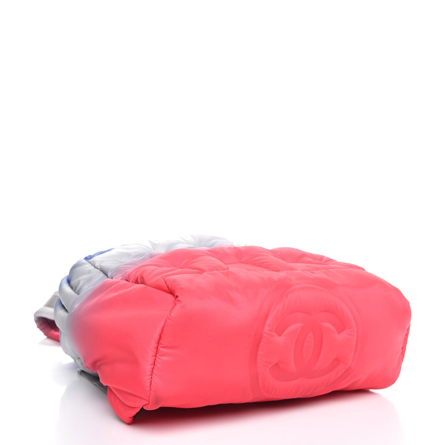 Nylon Embossed Small Doudoune Backpack Pink Blue White
