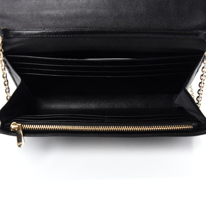 Christian Dior Lambskin Cannage Lady Dior Rendezvous Wallet On Chain Black 5 of 10