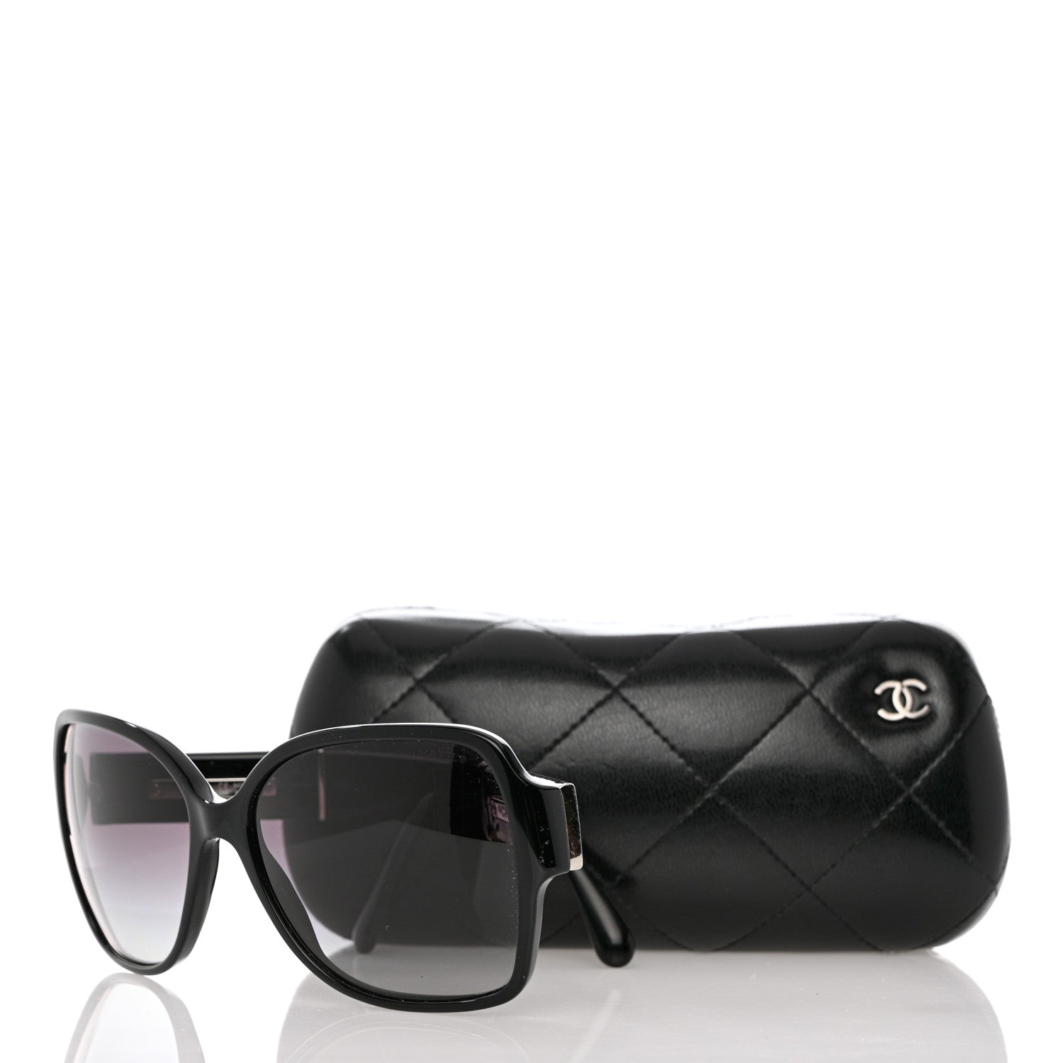 Chanel CC Sunglasses 1345 Black 7 of 7