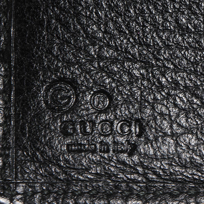 Gucci Denim Monogram French Flap Wallet Black 6 of 7