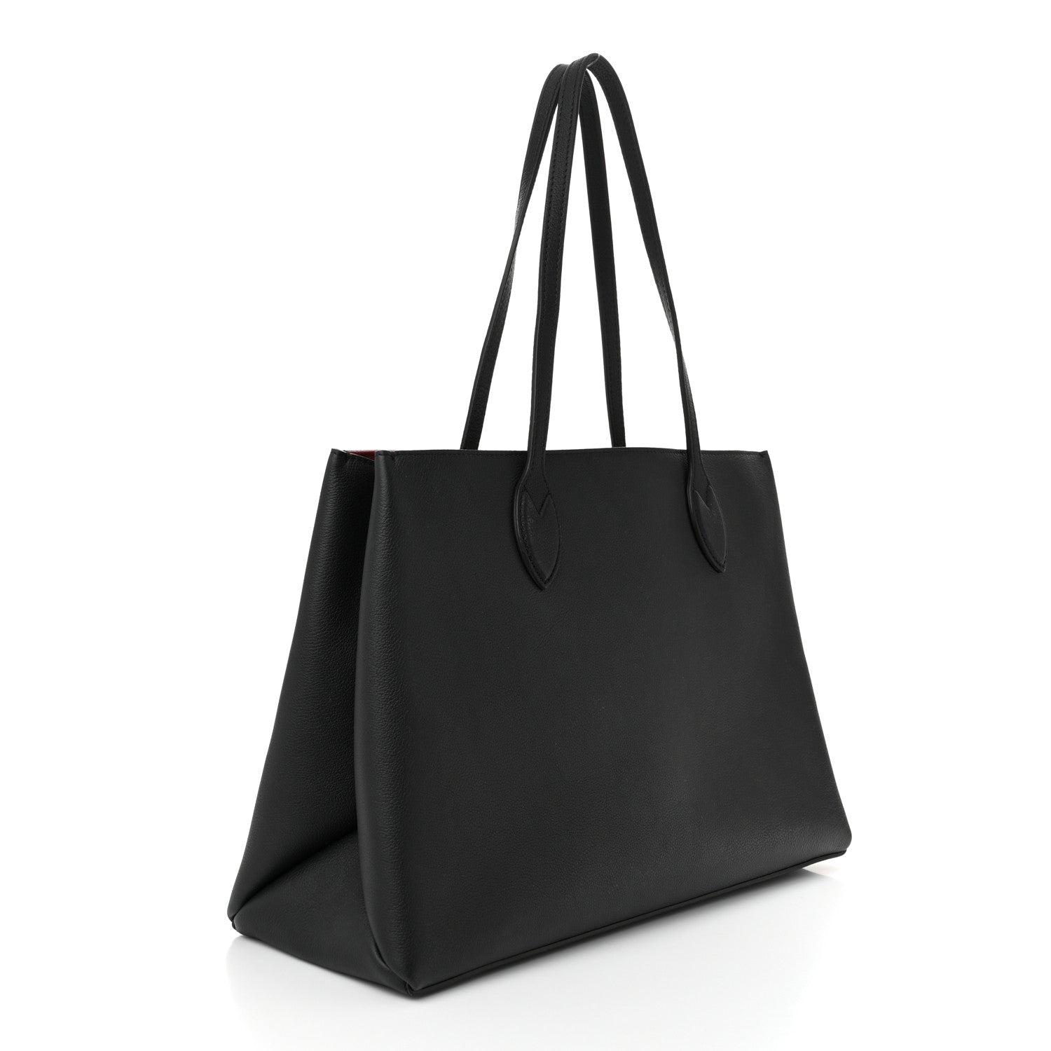 Louis Vuitton Grained Calfskin Lockme Shopper Black 3 of 10