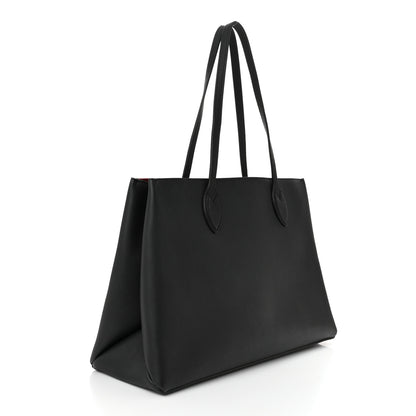 Louis Vuitton Grained Calfskin Lockme Shopper Black 3 of 10