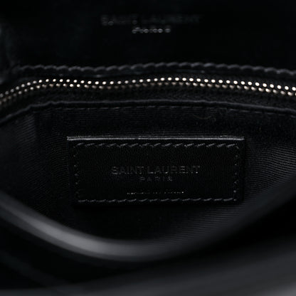 Saint Laurent Calfskin Y Quilted Monogram Toy Loulou Crossbody Bag Black 7 of 11
