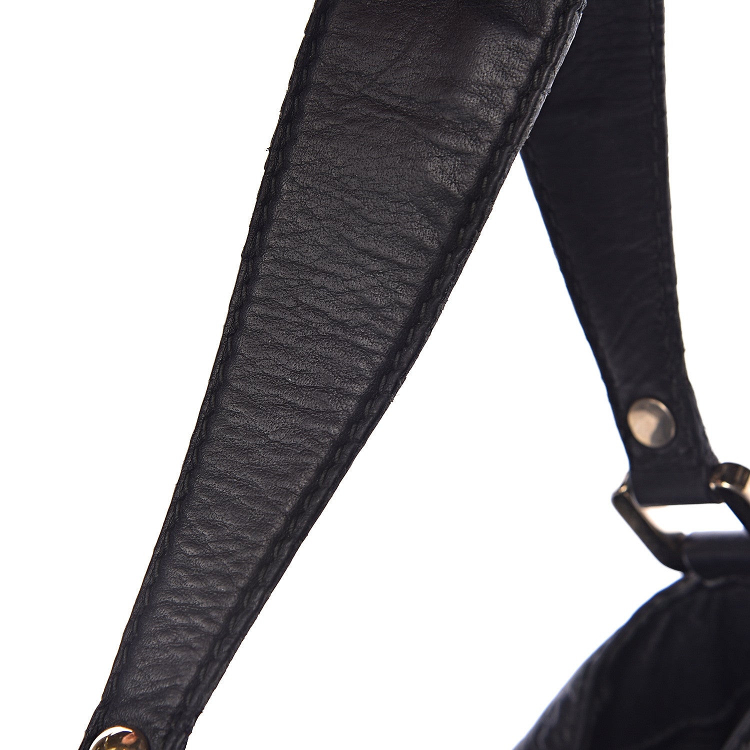 Gucci Guccissima Large New Ladies Web Hobo Black 12 of 14