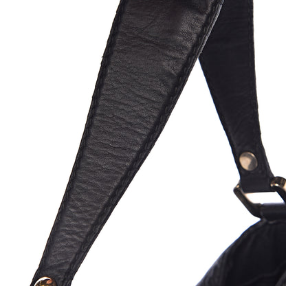 Gucci Guccissima Large New Ladies Web Hobo Black 12 of 14