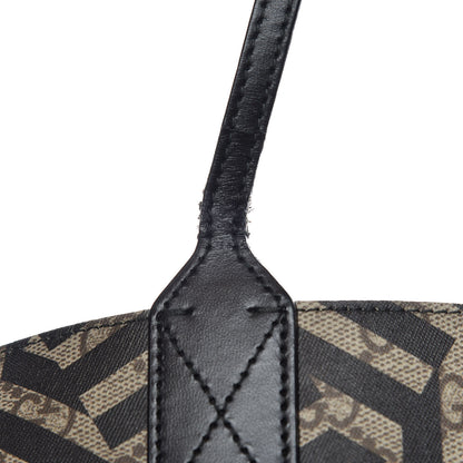 Gucci Calfskin GG Supreme Monogram Caleido Large Reversible Tote Black 18 of 26