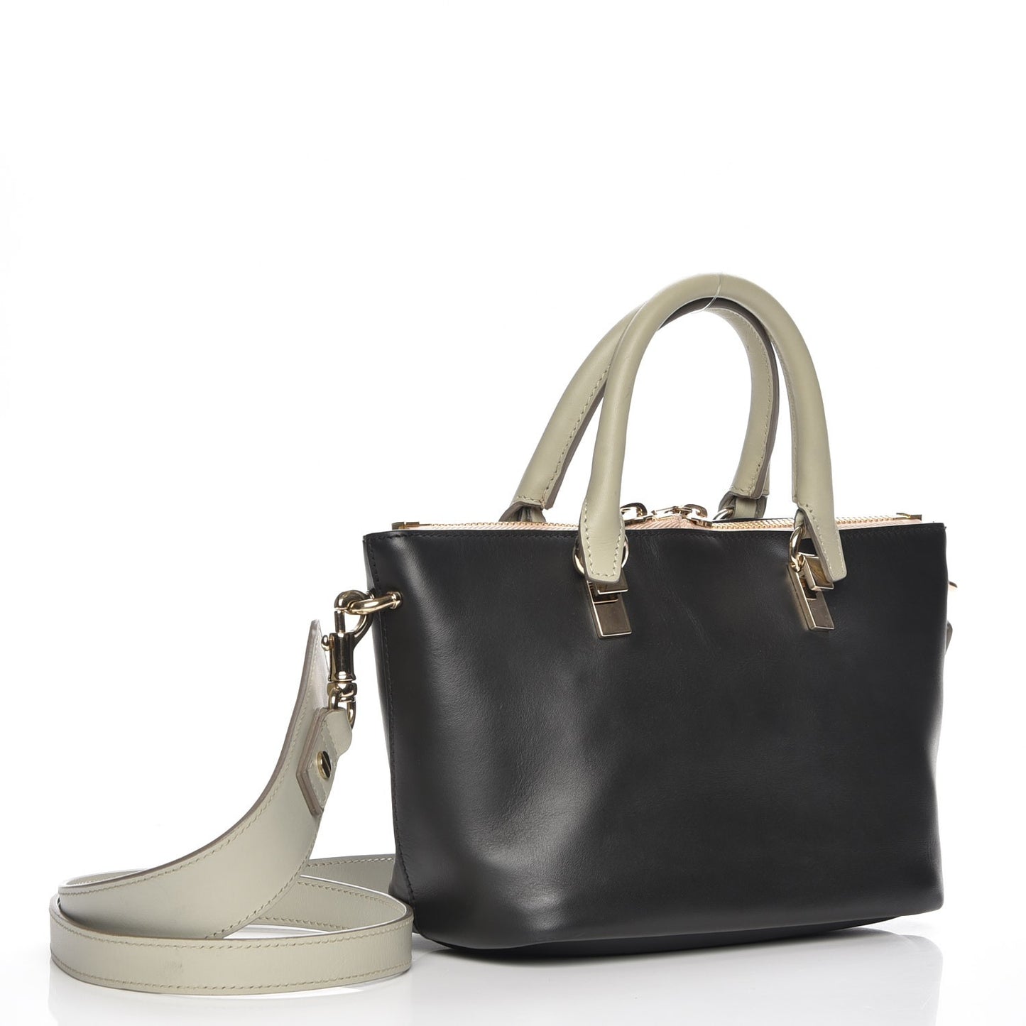 Smooth Calfskin Mini Baylee Tote Black