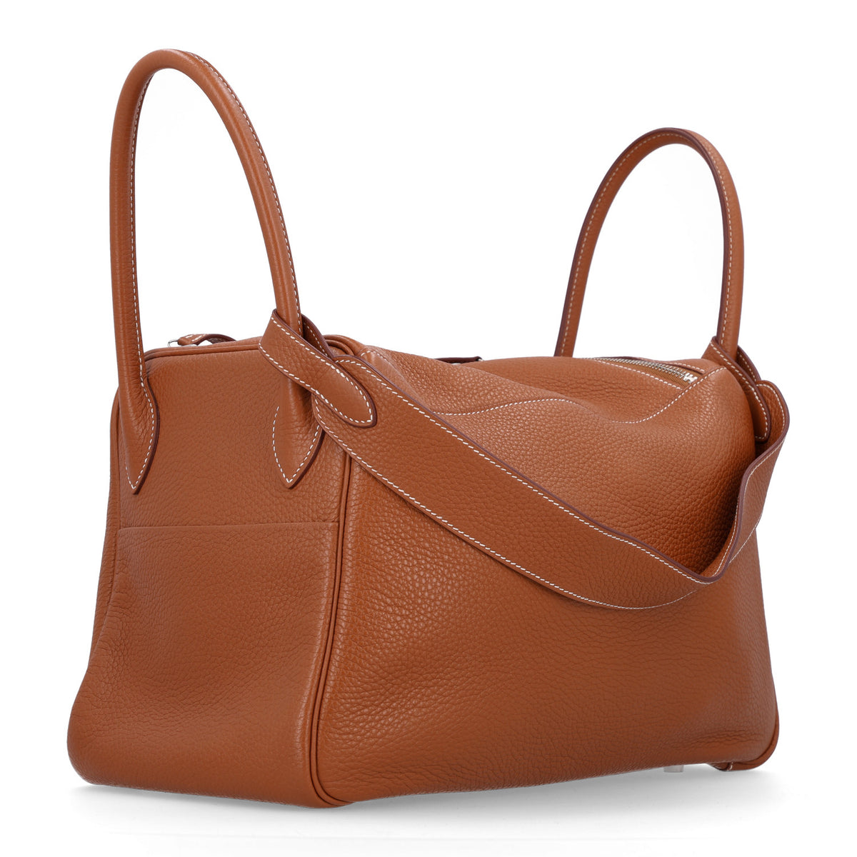 Hermes Taurillon Clemence Lindy 34 Gold 3 of 10