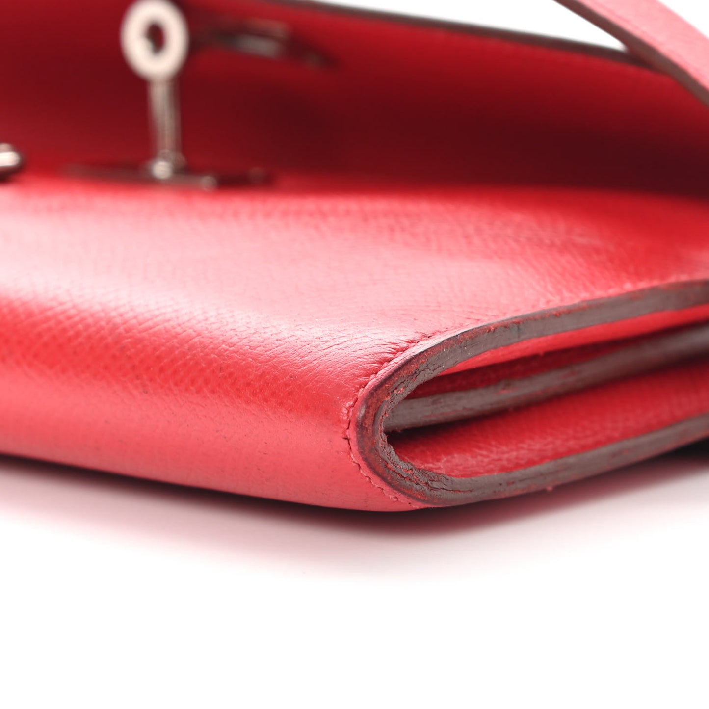 Epsom Kelly Longue Wallet Rouge Casaque