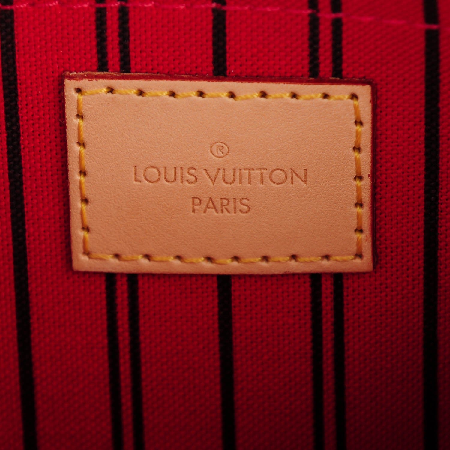 Louis Vuitton Monogram Neverfull MM GM Pochette Cherry 6 of 7