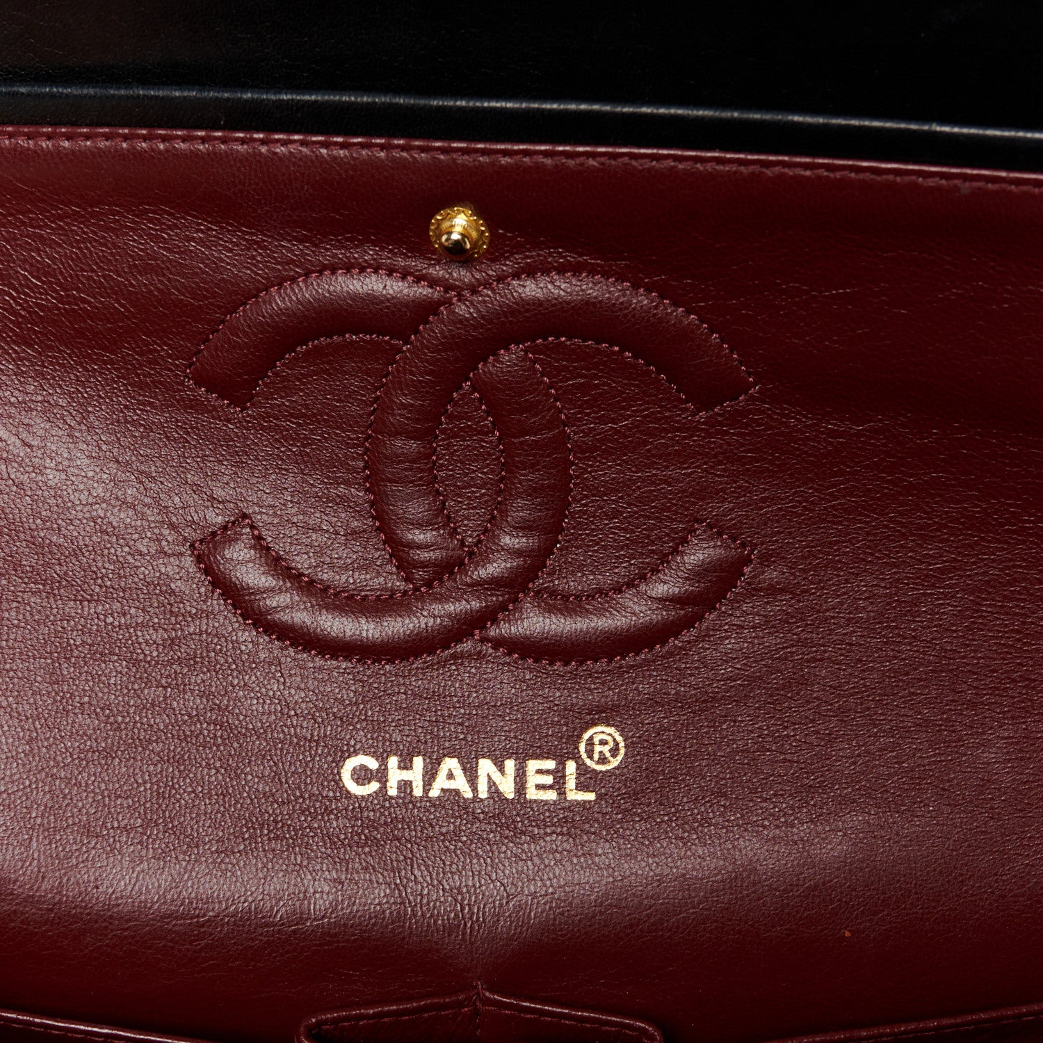 Chanel Lambskin Quilted Medium Double Flap Black 6 of 15