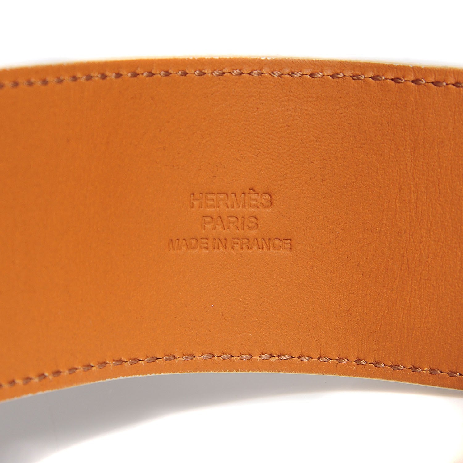 Hermes Epsom Collier de Chien CDC Bracelet Large White 5 of 7