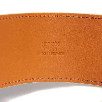 Hermes Epsom Collier de Chien CDC Bracelet Large White 5 of 7