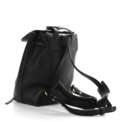 Mansur Gavriel Tumbled Calfskin Backpack Bag Black 3 of 14