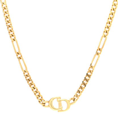 Christian Dior Metal CD Necklace Gold 4 of 5