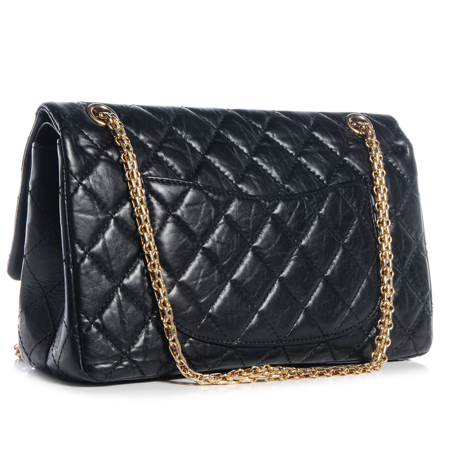 Chanel Aged Calfskin Quilted 2.55 Reissue 226 Flap Black 3 of 8