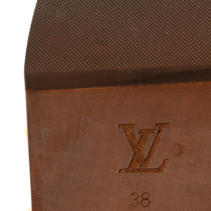 Louis Vuitton Monogram Metallic Calfskin Cottage Clog Mules 38 Brown Gold 18 of 18
