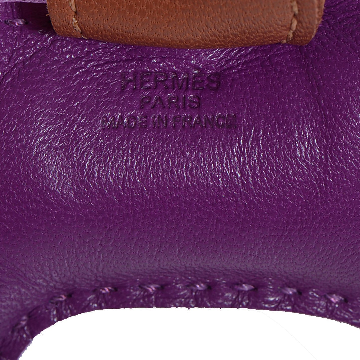 Milo Lambskin Grigri Rodeo Horse Bag Charm PM Anemone Bleu Izmir Fauve