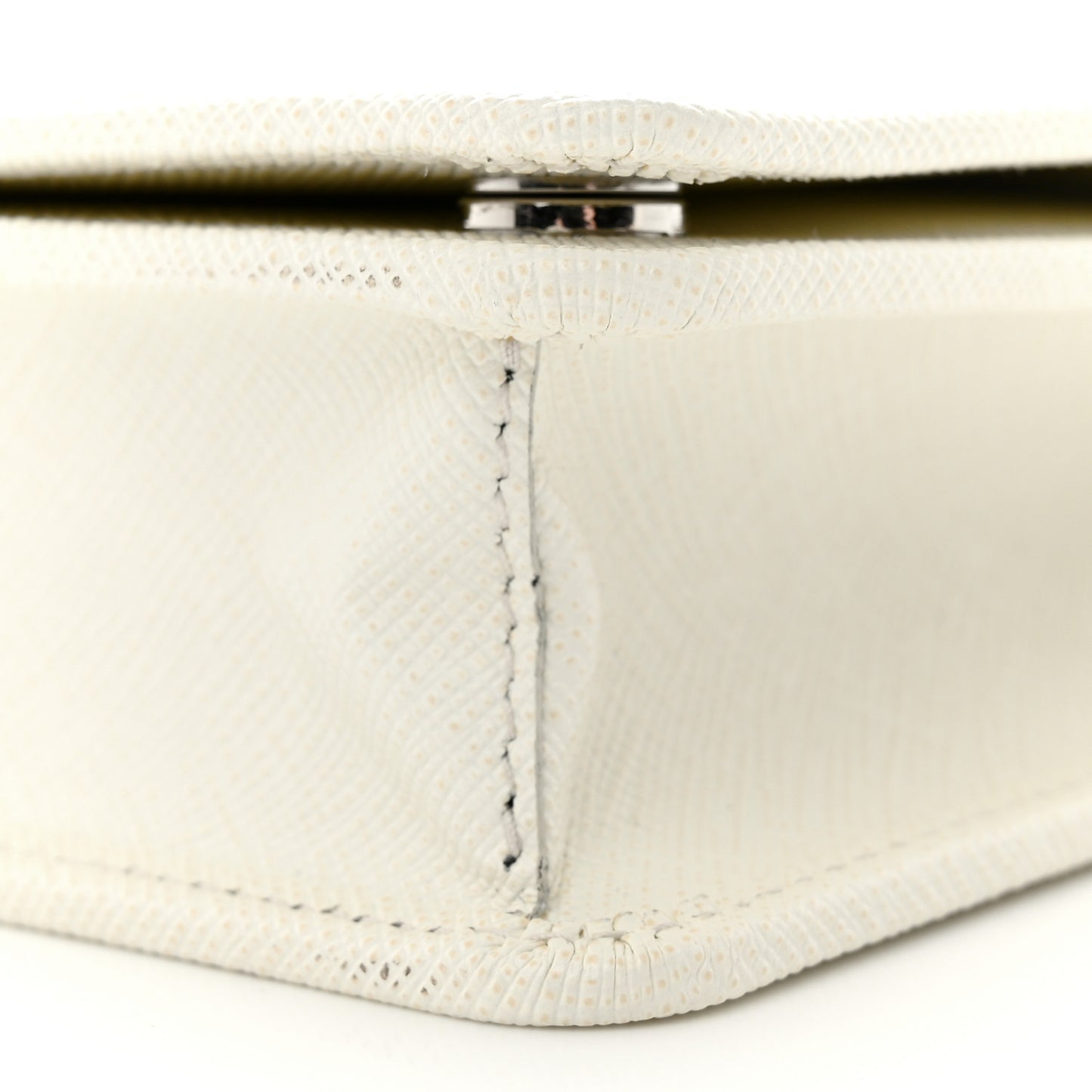 Saffiano Lux Crossbody Bag White