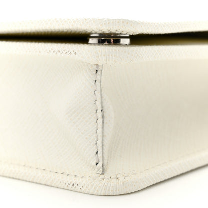 Prada Saffiano Lux Crossbody Bag White 9 of 12