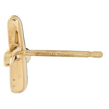 Tiffany 18K Yellow Gold Mini Paloma's Graffiti X Earrings 4 of 4