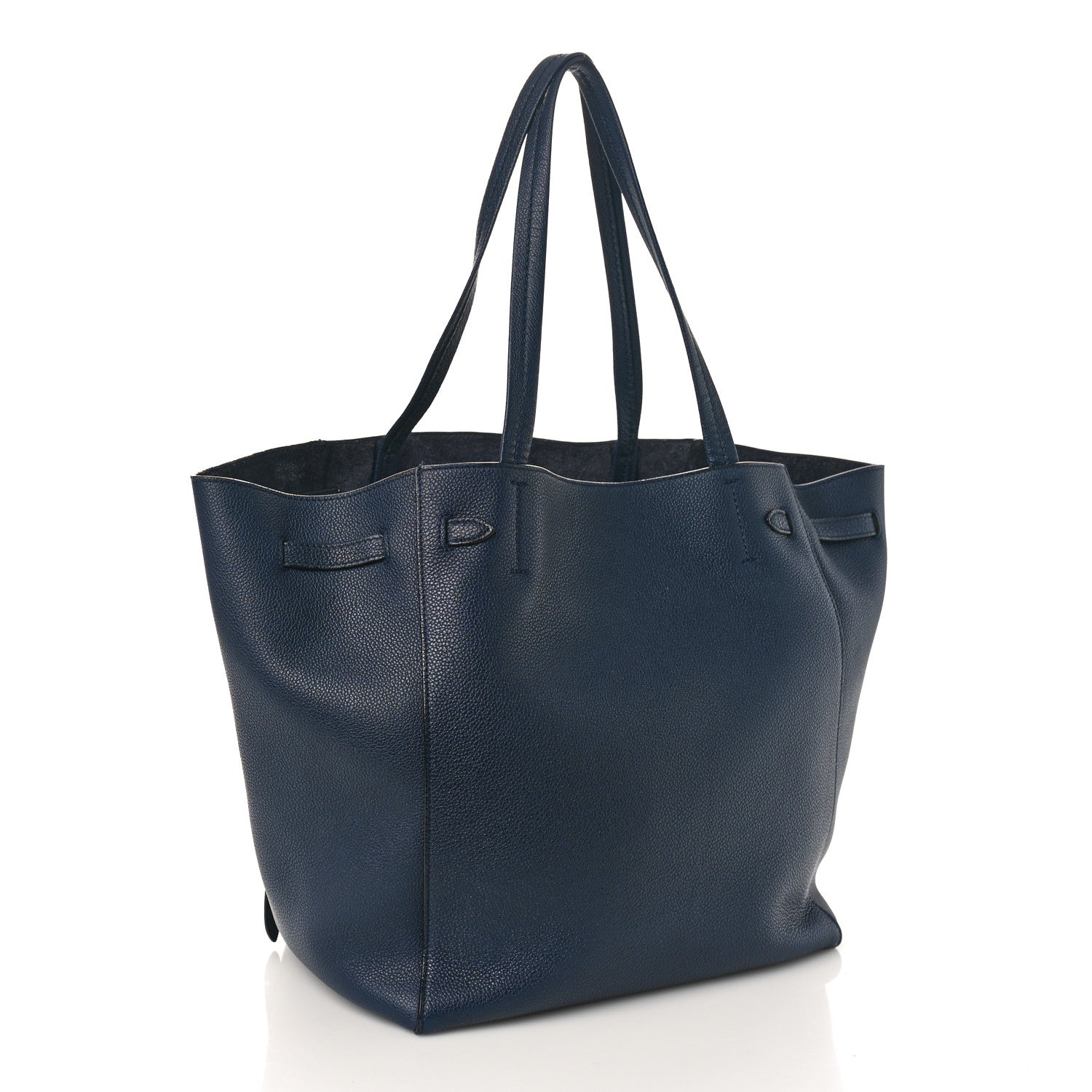 Celine Soft Grained Calfskin Small Belt Cabas Phantom Dark Blue 3 of 11
