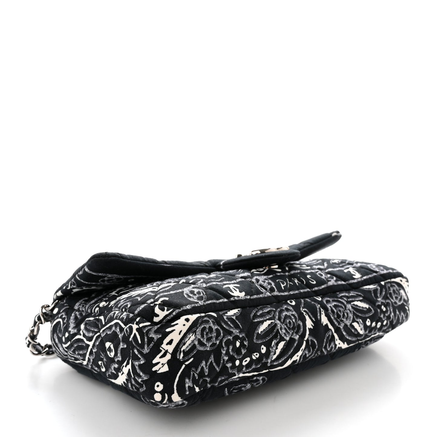 Cotton Quilted Small Bandana Single Flap Black