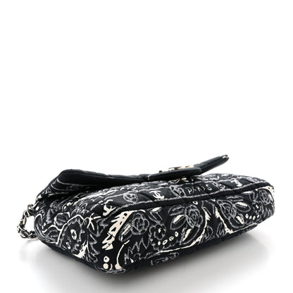 Chanel Cotton Quilted Small Bandana Single Flap Black 4 of 11