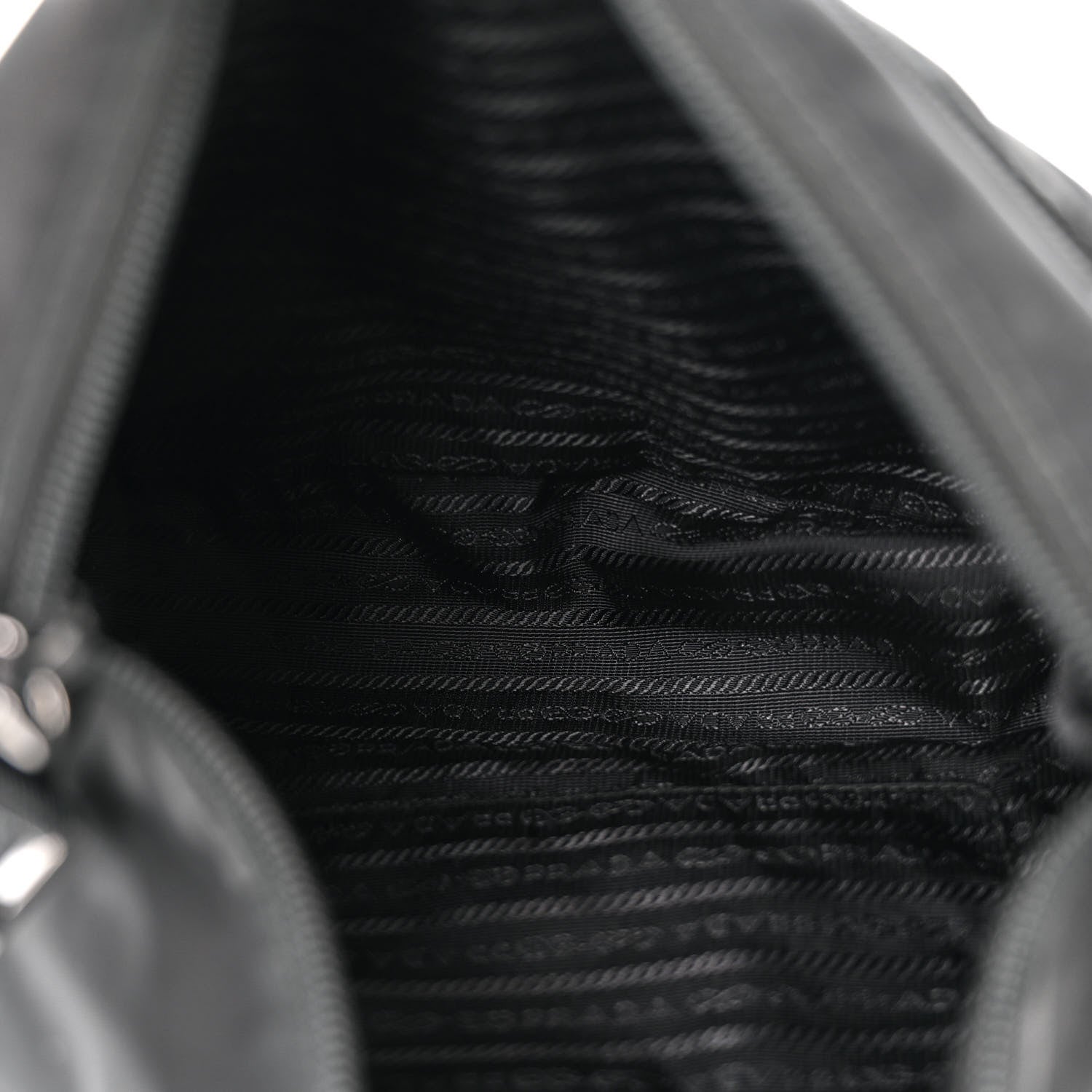 Prada Tessuto Nylon Messenger Bag Black 5 of 10