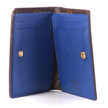Louis Vuitton Monogram Compact Marie Wallet Blue 5 of 8